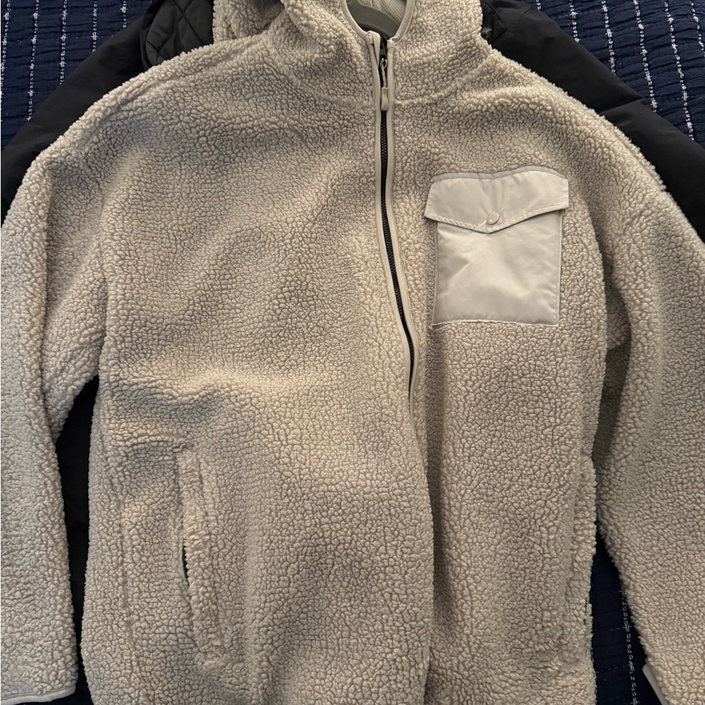Old Navy Cream Sherpa Jacket